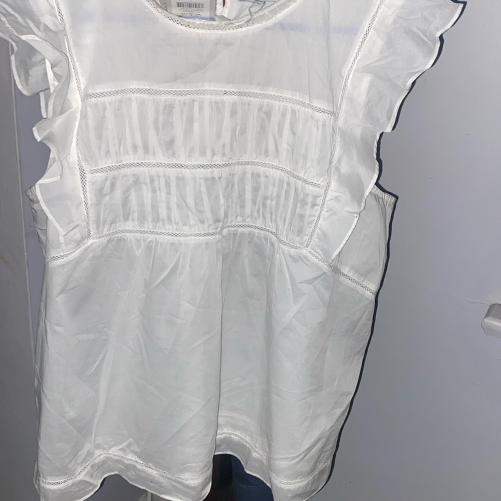 Rails white cotton tank top, brand NWT. Size L